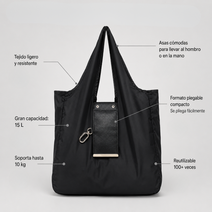 ToteLoop™ — Bolsa Plegable con Llavero